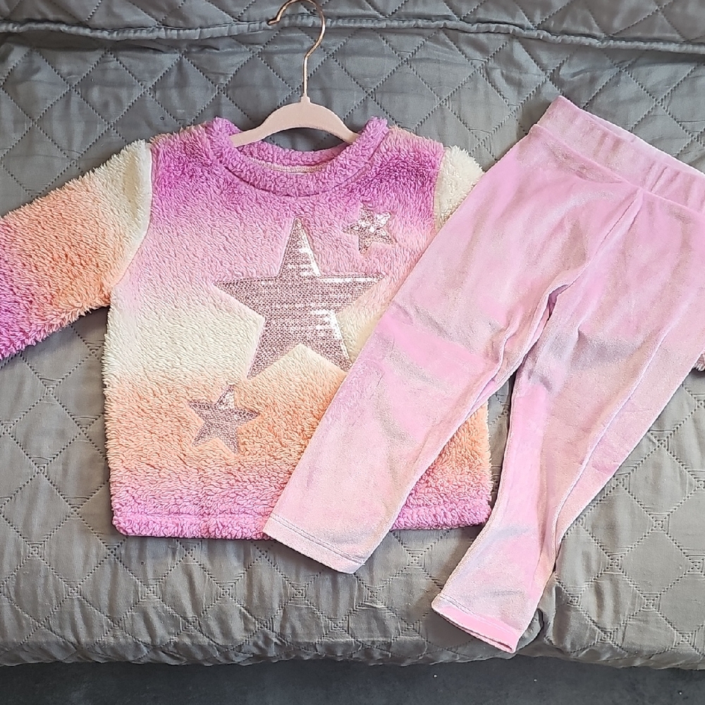 The Children's Place Pink and Purple Star Matching Set